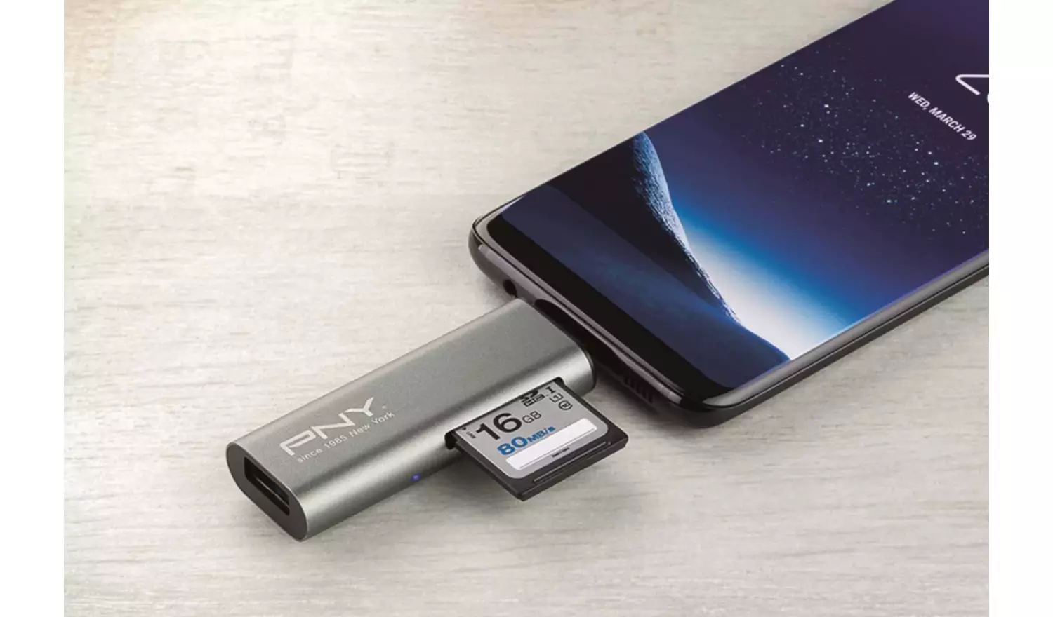 PNY 3 Port USB-C Card Reader & Adapter