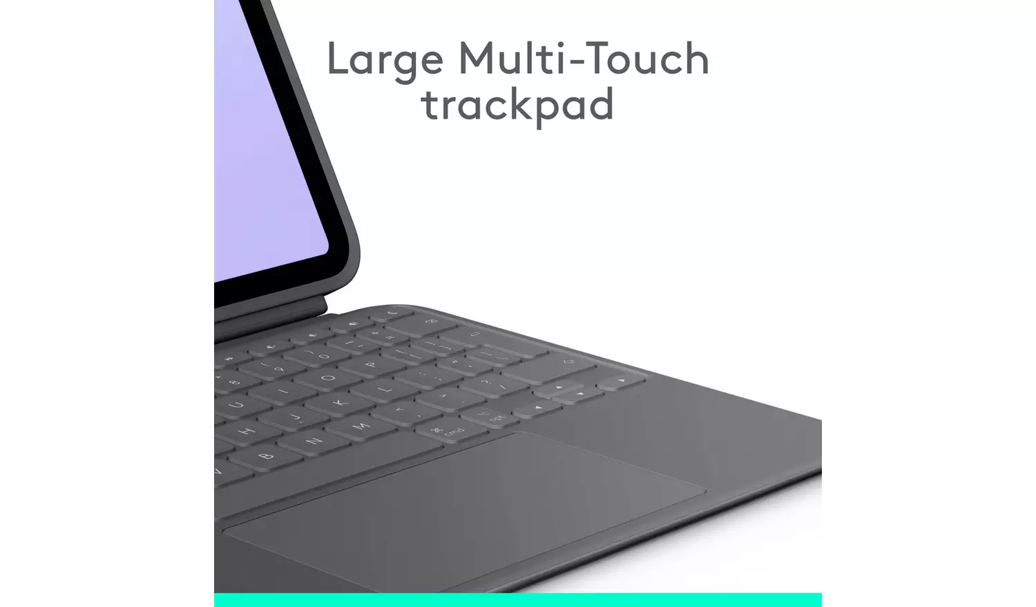 Logitech Combo Touch iPad Pro 11 Inch Tablet Case – Grey