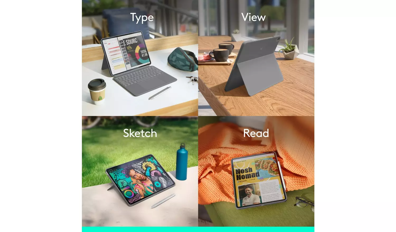 Logitech Combo Touch iPad Air 11-inch (M2 & M3) Case