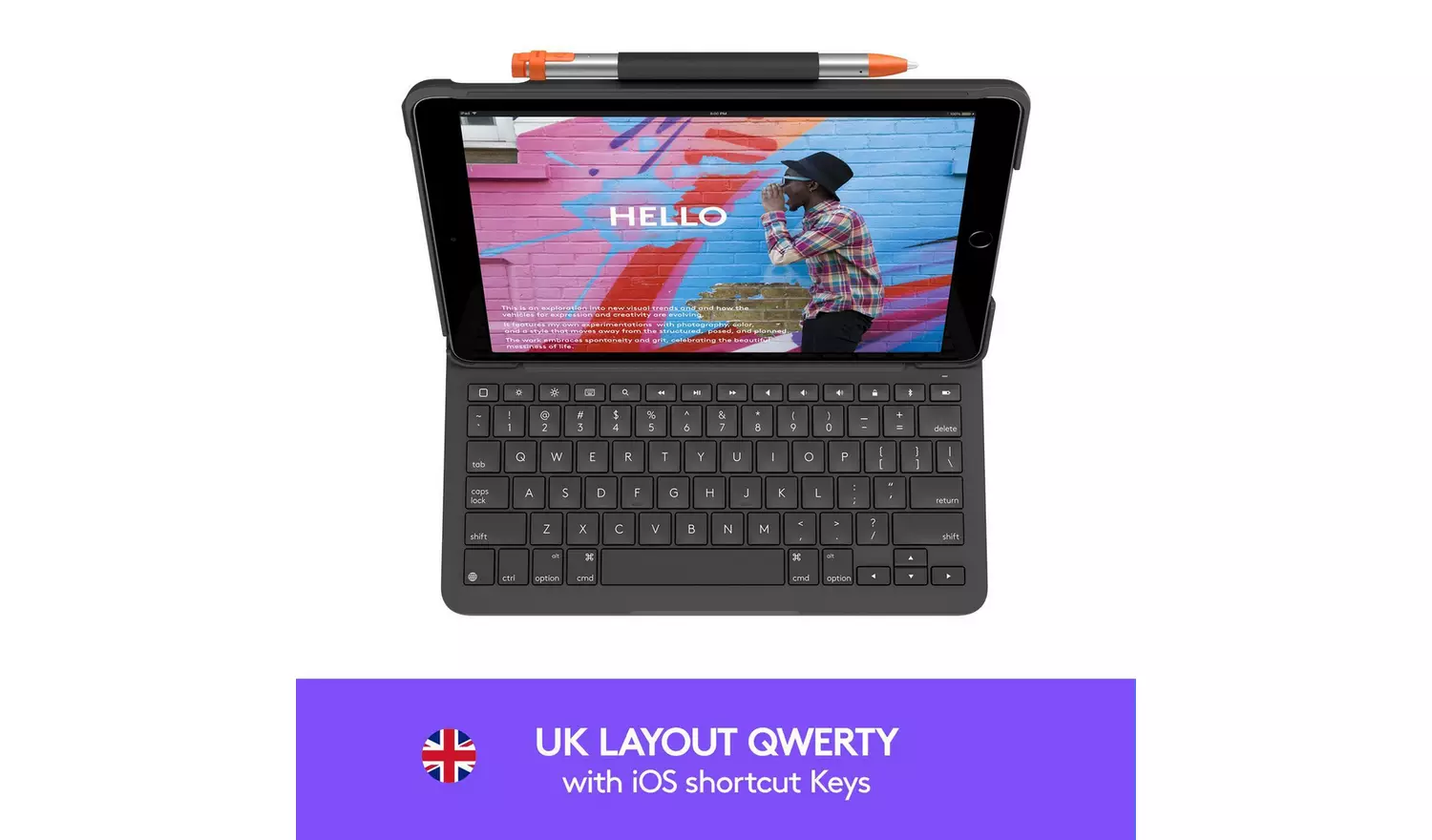 Logitech Slim Folio for iPad (7th, 8th, & 9th generation)