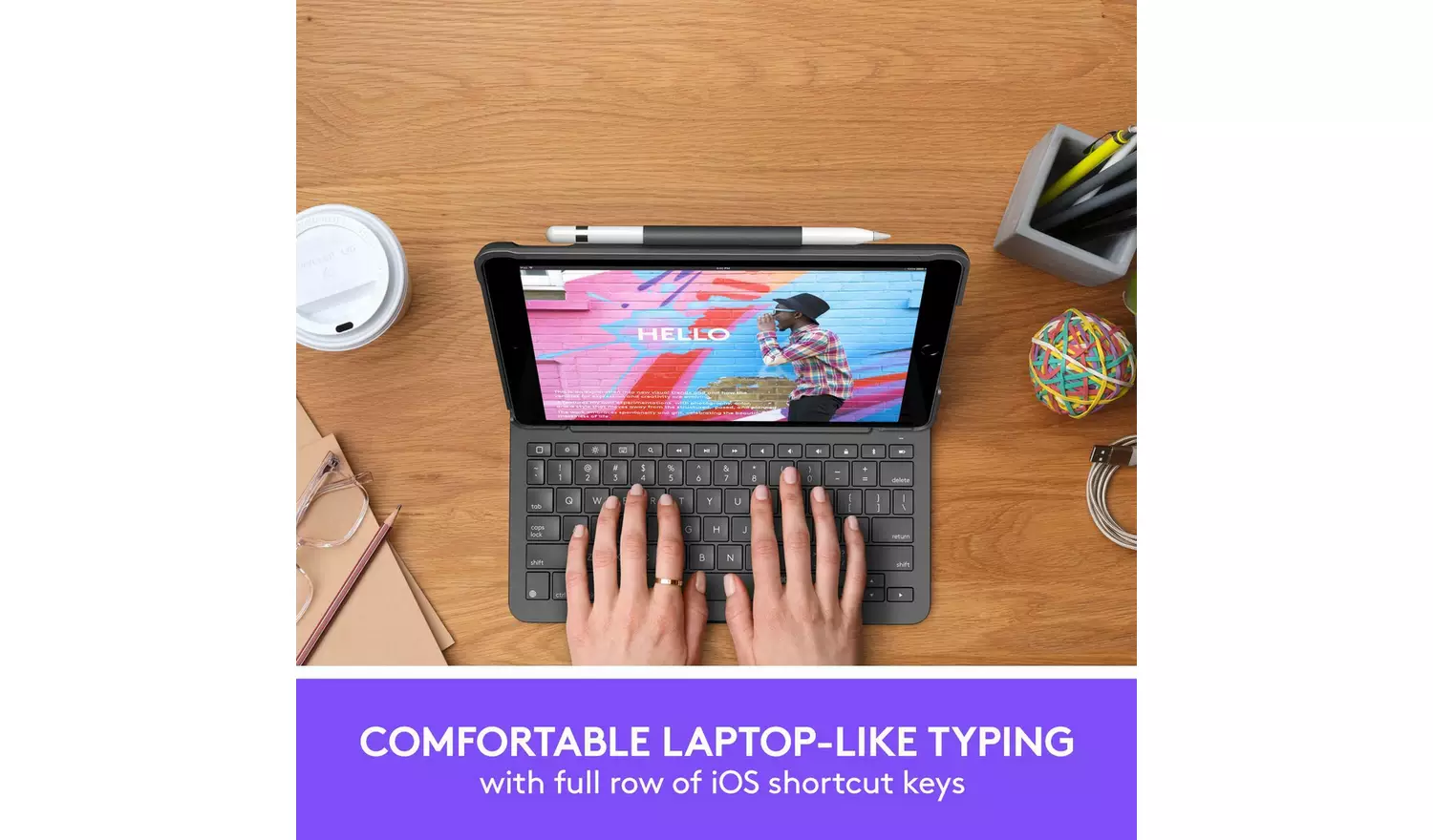 Logitech Slim Folio for iPad (7th, 8th, & 9th generation)