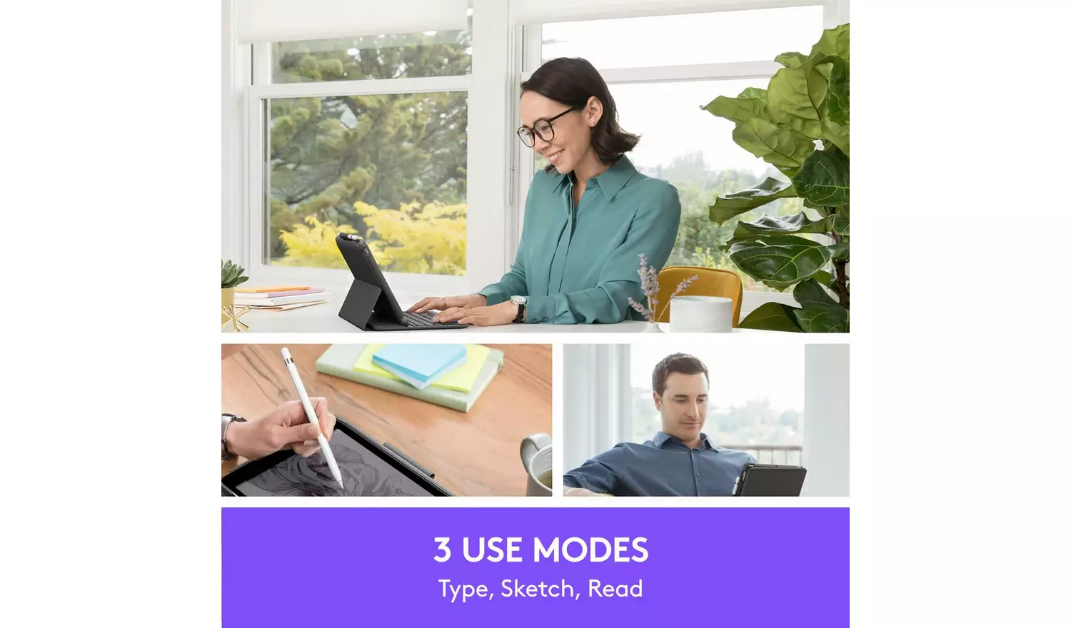 Logitech Slim Folio for iPad (7th, 8th, & 9th generation)