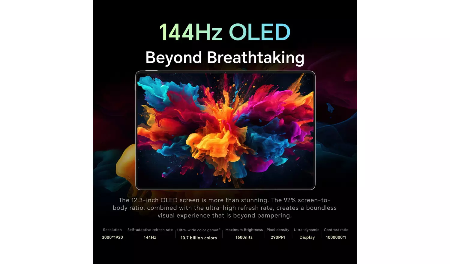 HONOR MagicPad2 12.3 Inch 256GB Wi-Fi Tablet - Grey