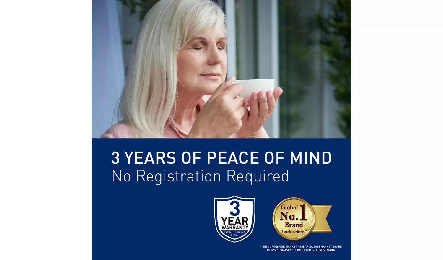 Panasonic KXTGC262ES Cordless Phone w/ Answer Machine Twin