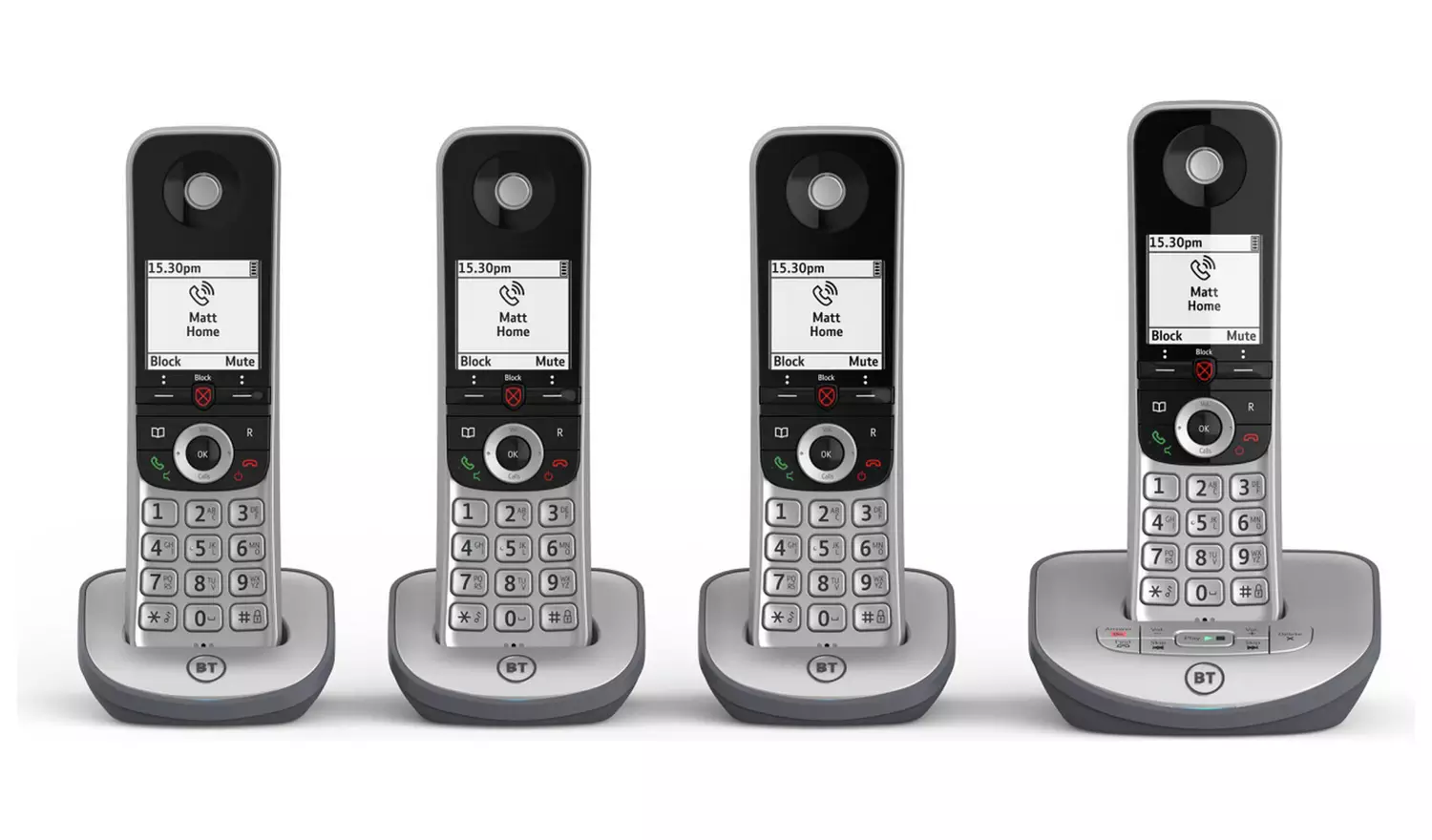 BT Advanced Z Cordless Telephone & Answer Machine - Quad