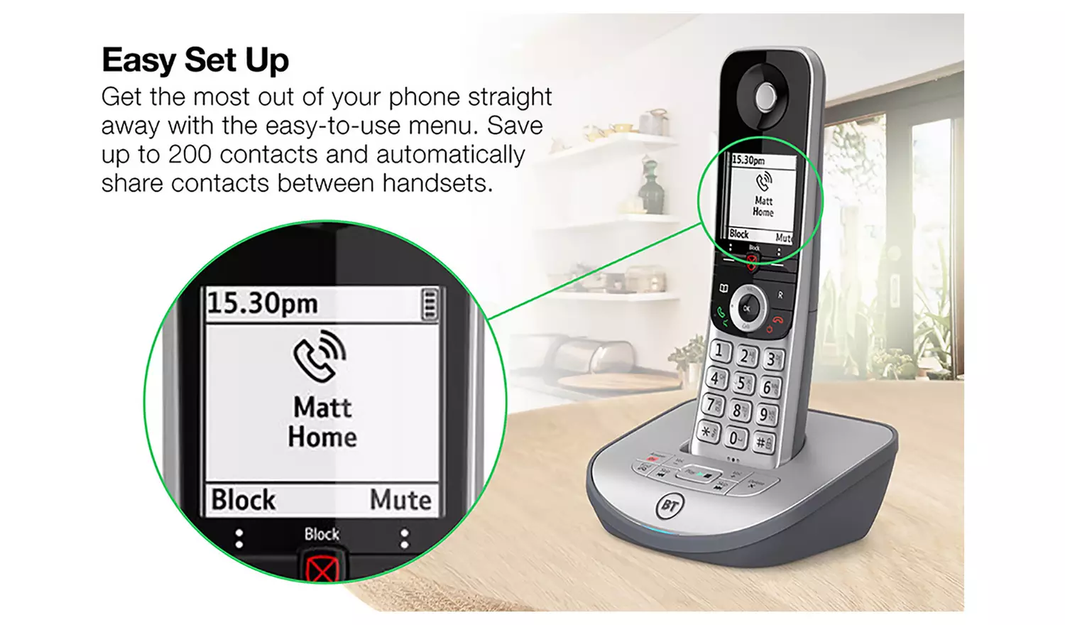 BT Advanced Z Cordless Telephone & Answer Machine - Single