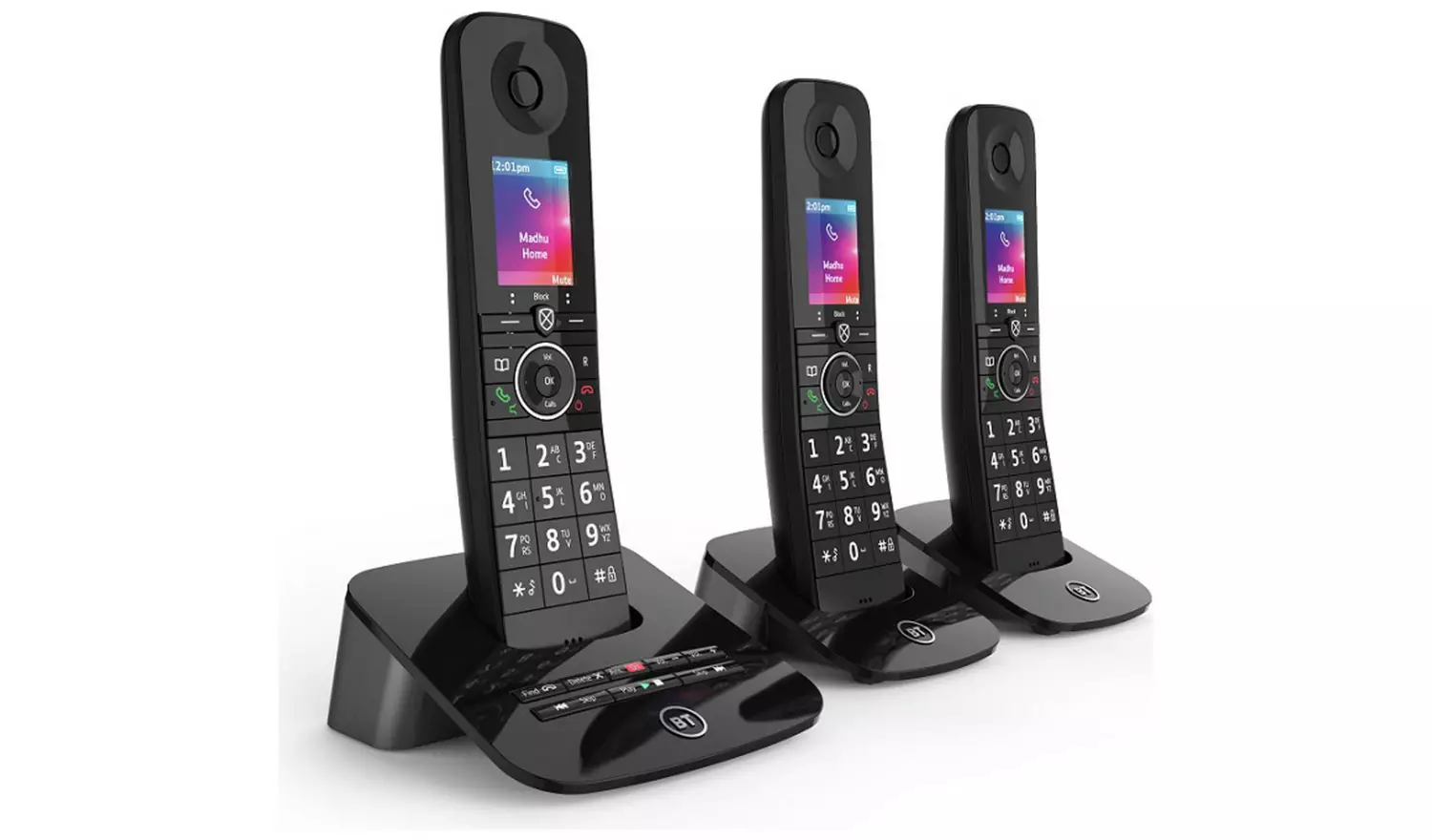 BT Premium Cordless Telephone & Answering Machine - Triple