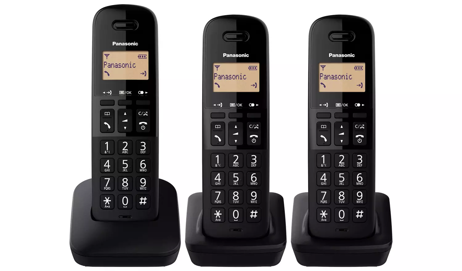 Panasonic KX-TGB613 Cordless Phone w/ Shock Resistant-Triple