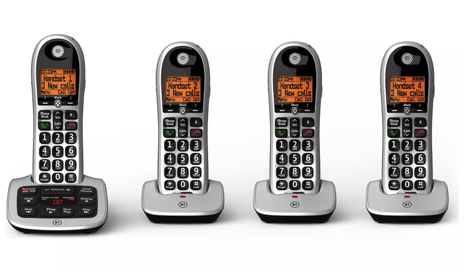 BT 4600 Cordless Telephone with Answer Machine - Quad