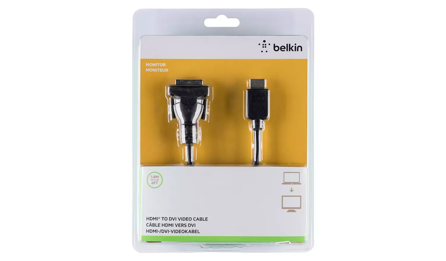 Belkin 1.8m DVI to HDMI Cable - Black