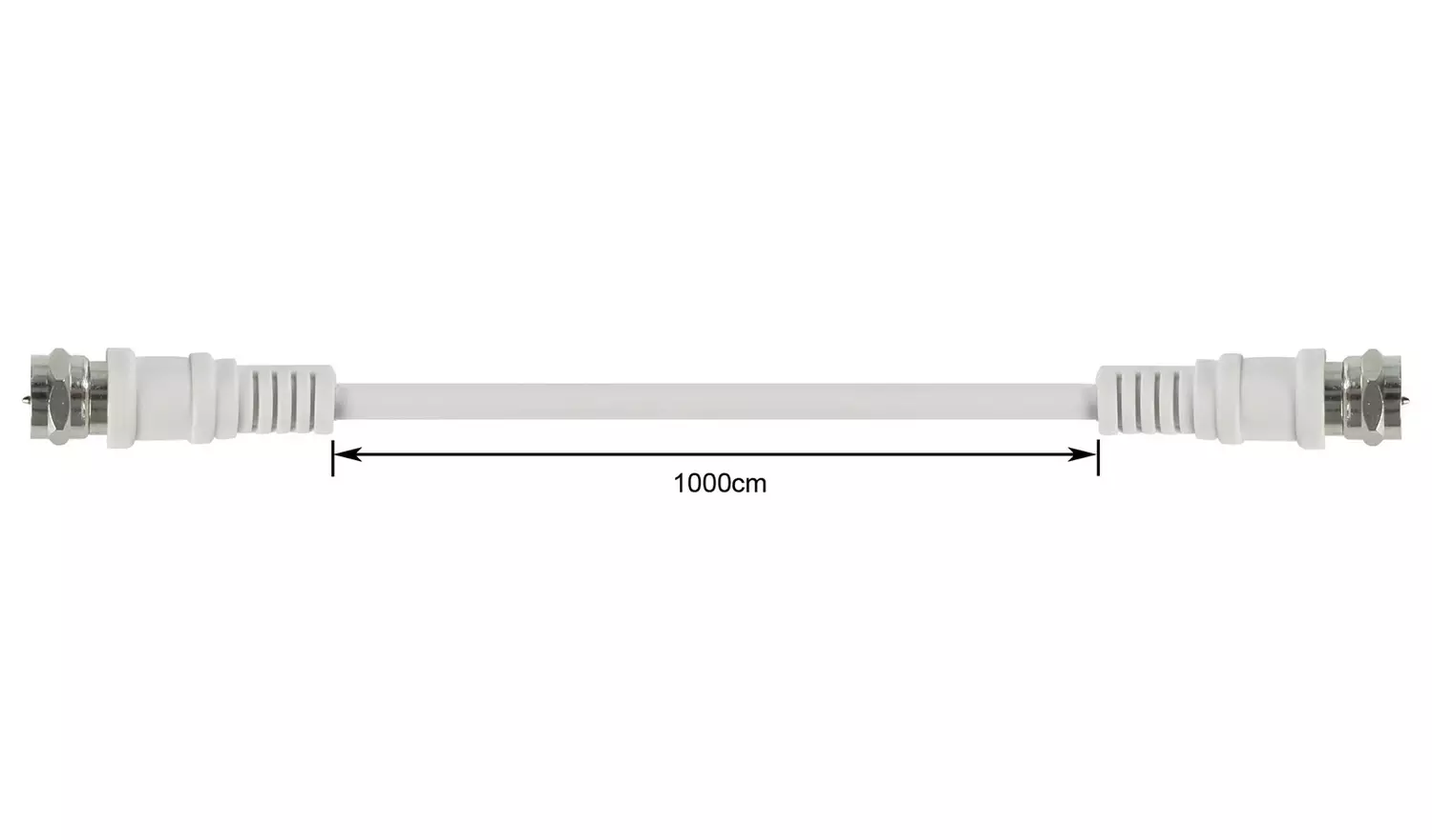 10m Satellite Extension Lead - Nickel Plated