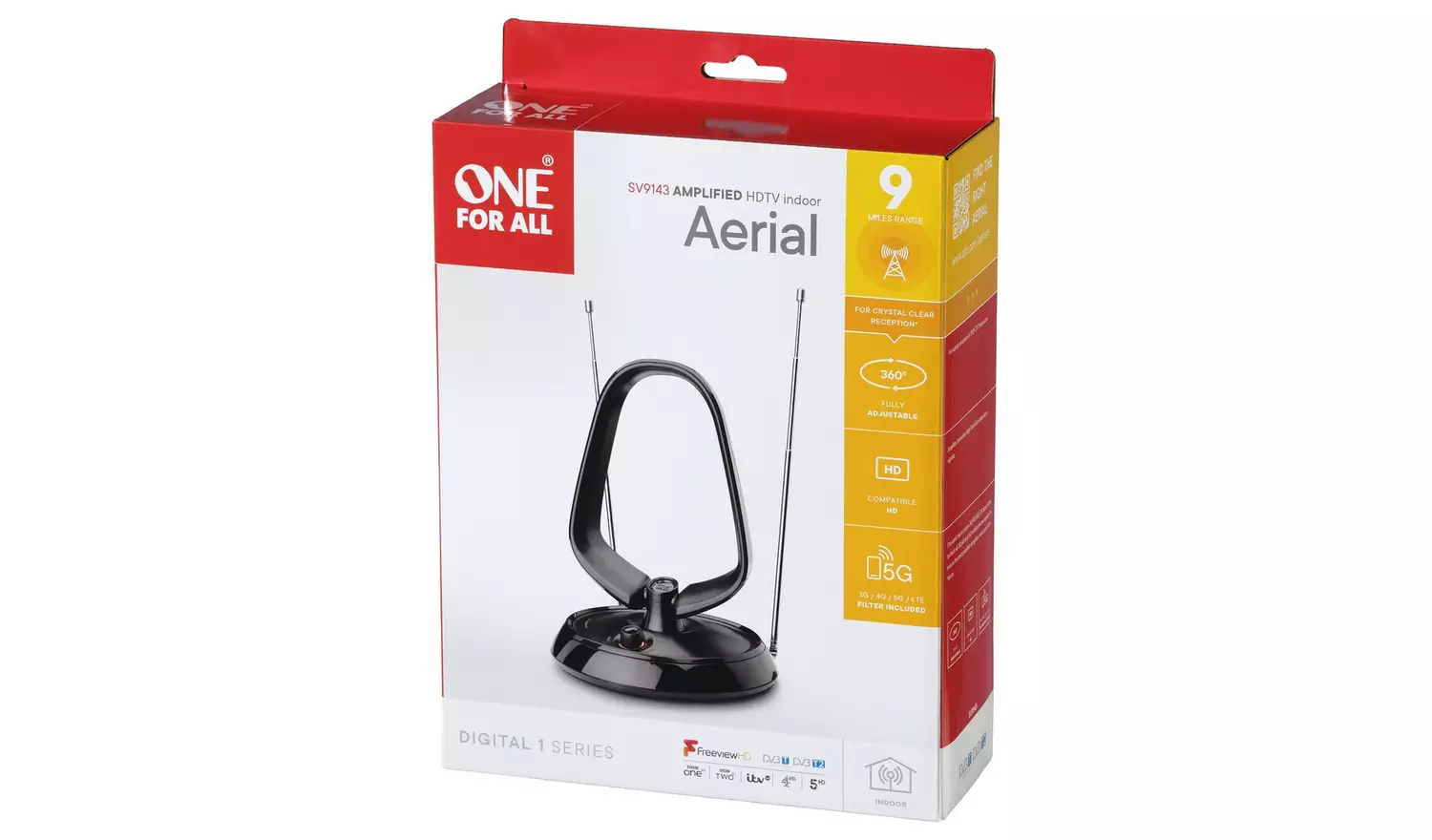 One for All SV9143 Amplified Loop Indoor TV Aerial