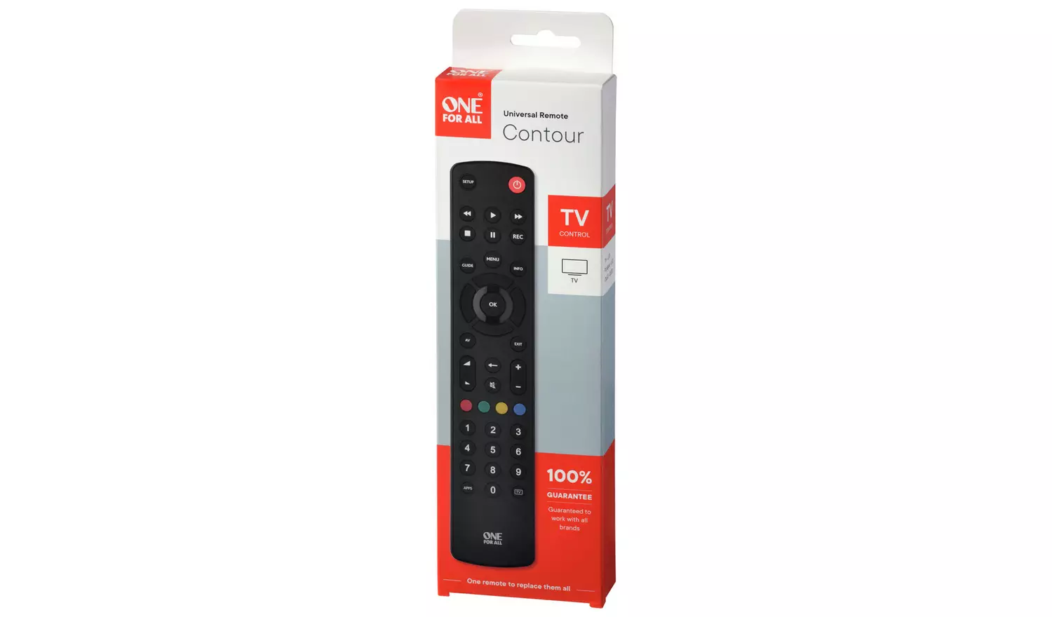 One For All URC1210 Contour Universal TV Remote Control