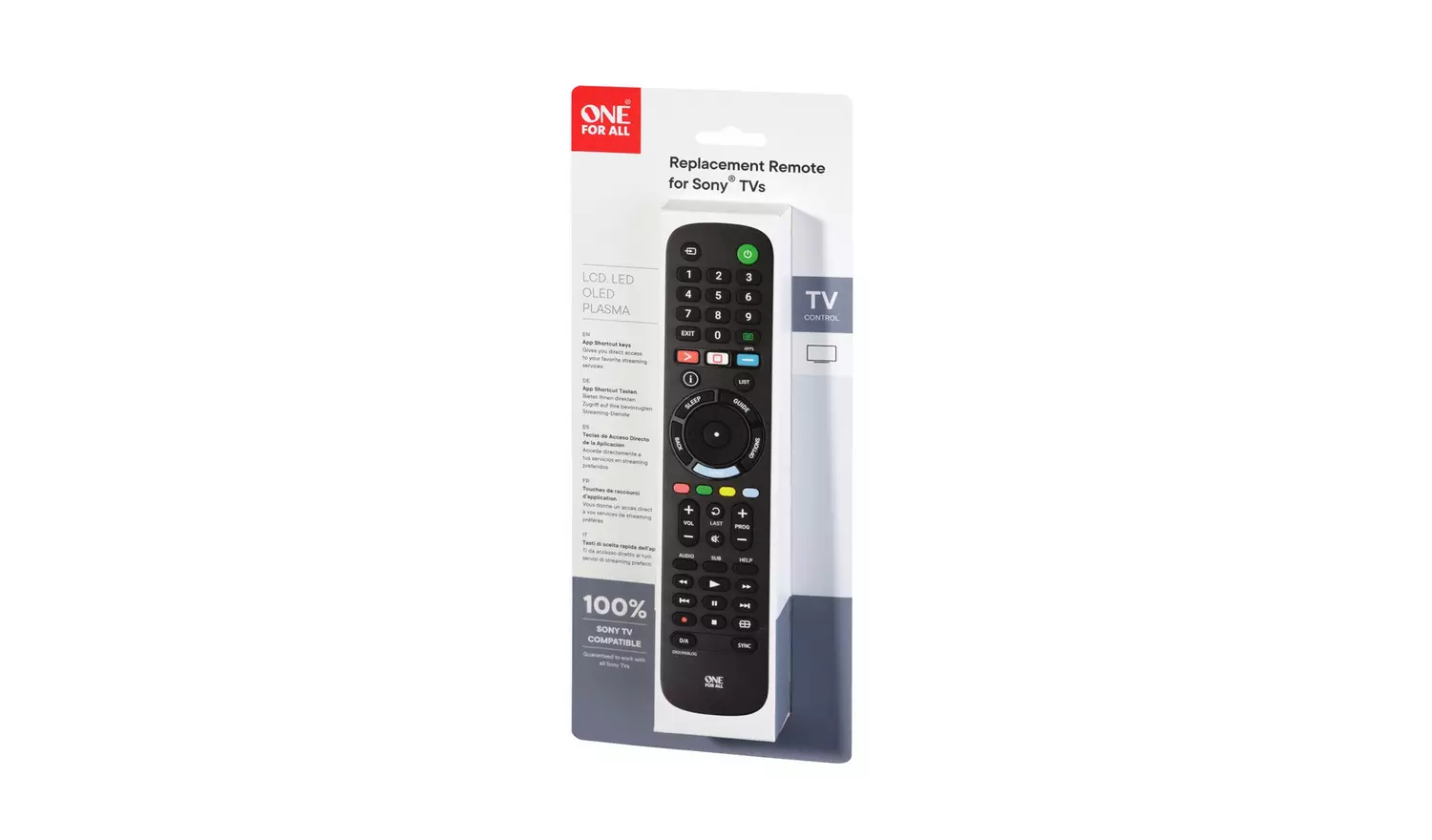 One For All URC4912 Sony Replacement Remote Control
