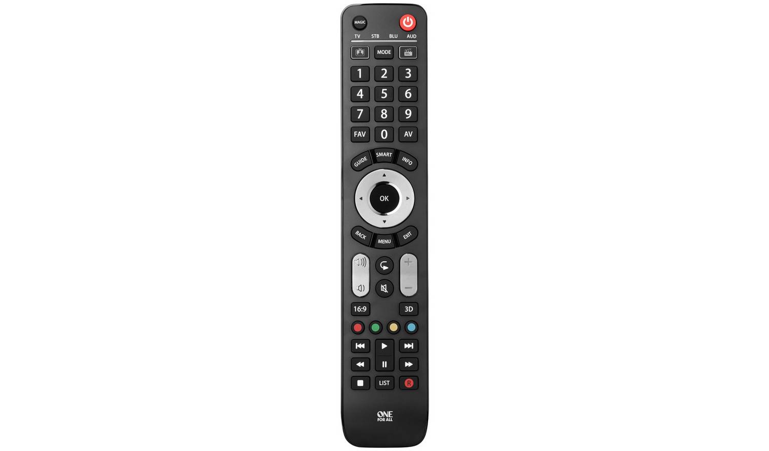 One For All URC7145 Evolve 4 Way Universal Remote Control