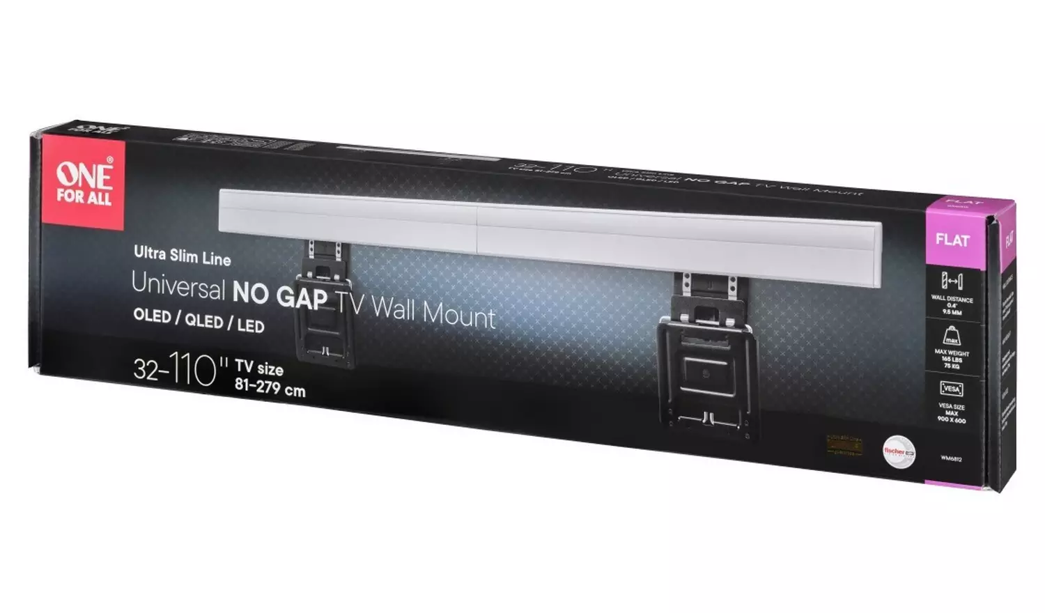 One For All WM6812 Ultra Slim 32-110 Inch TV Wall Bracket