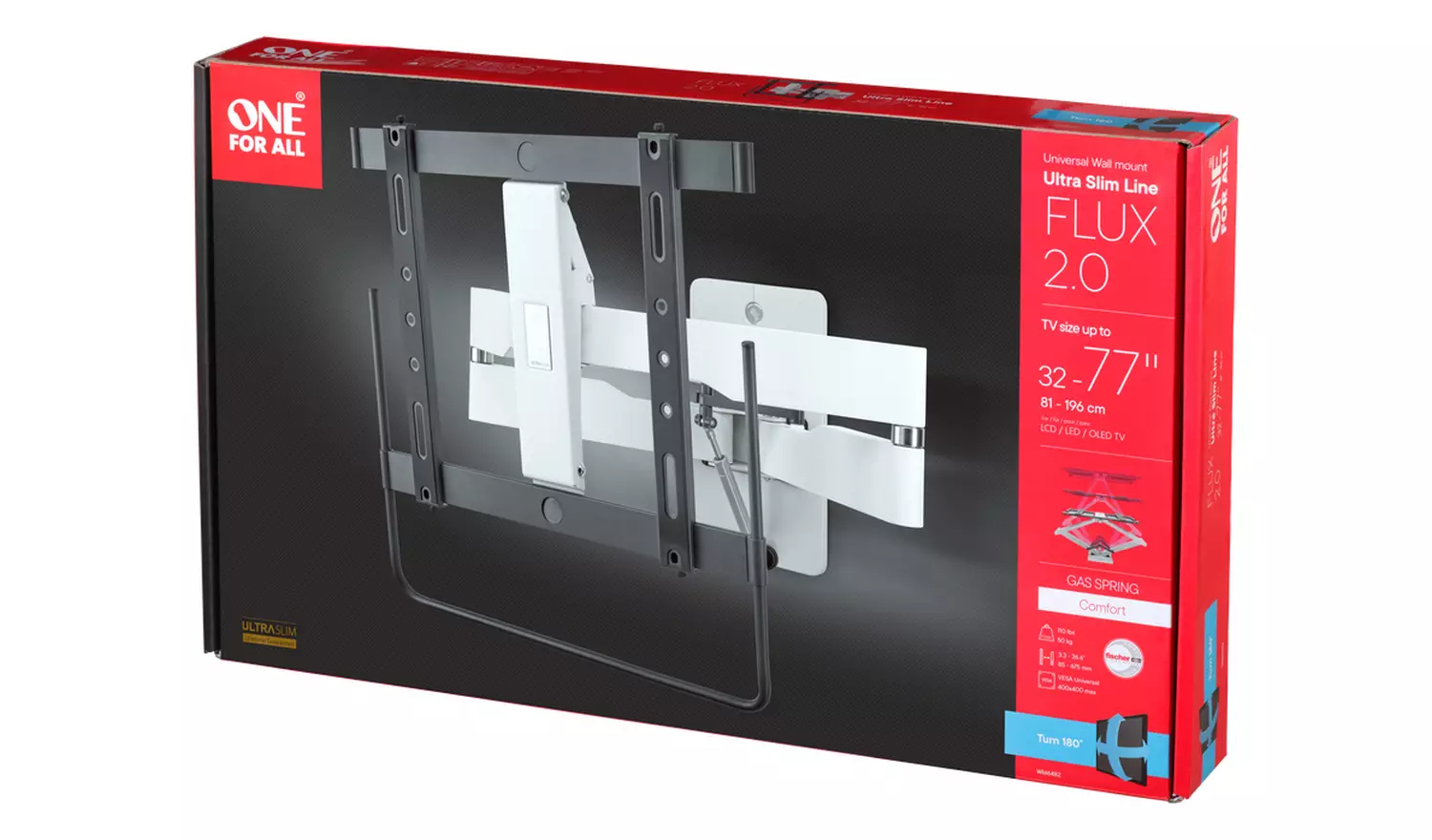 One For All WM6482 Tilt and Swivel 32-77 In TV Wall Bracket