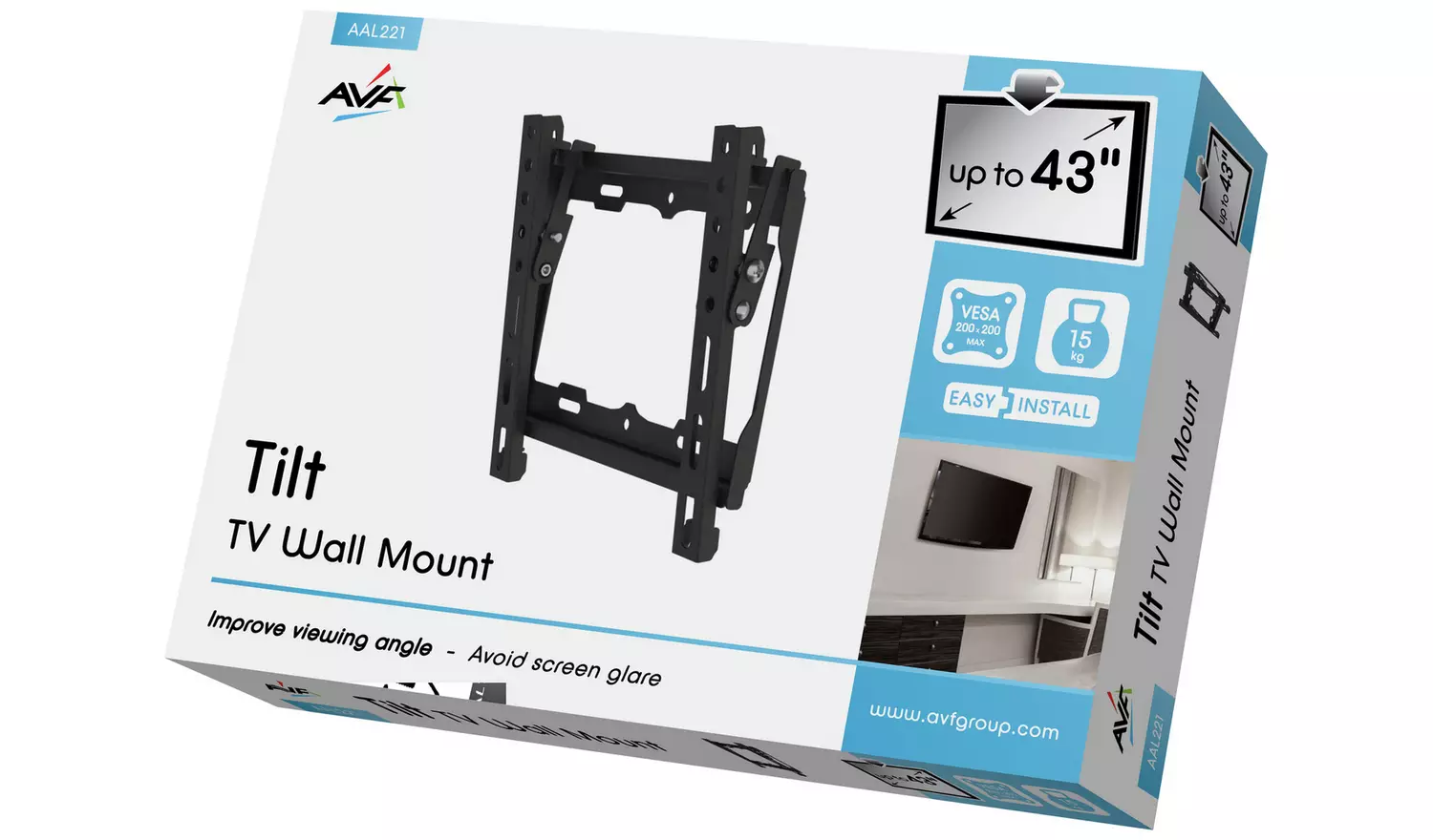 AVF Standard Tilting Up To 43 Inch TV Wall Bracket