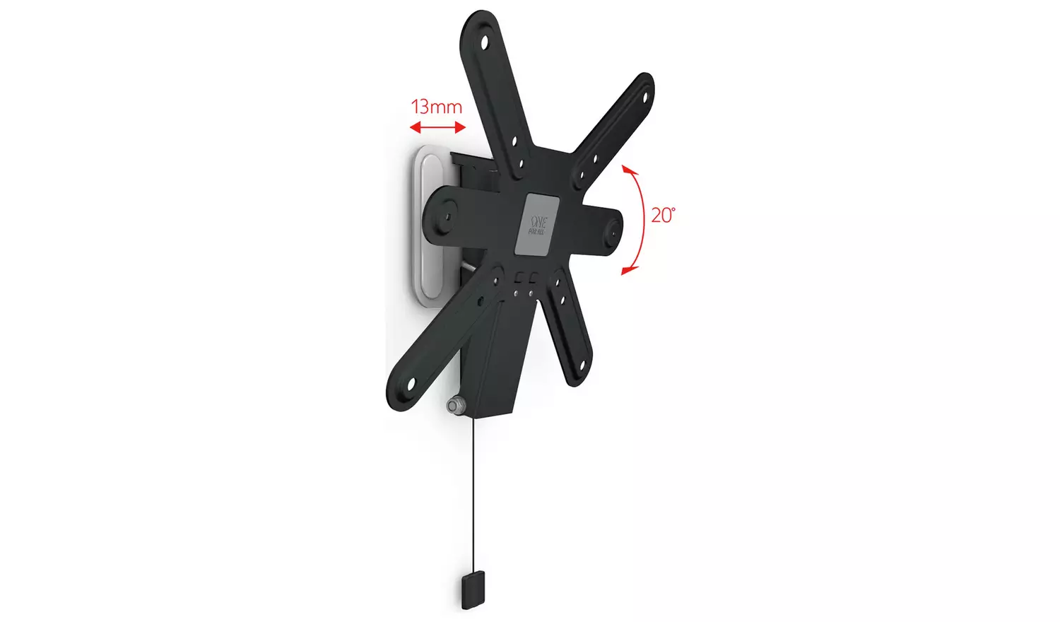 One For All WM6221 Ultra Slim 13 - 43 Inch Tilt TV Bracket