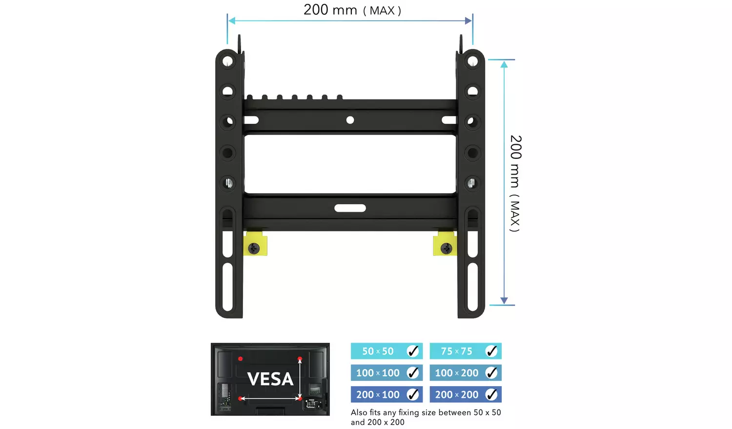 AVF Superior Tilting Up To 43 Inch TV Wall Bracket