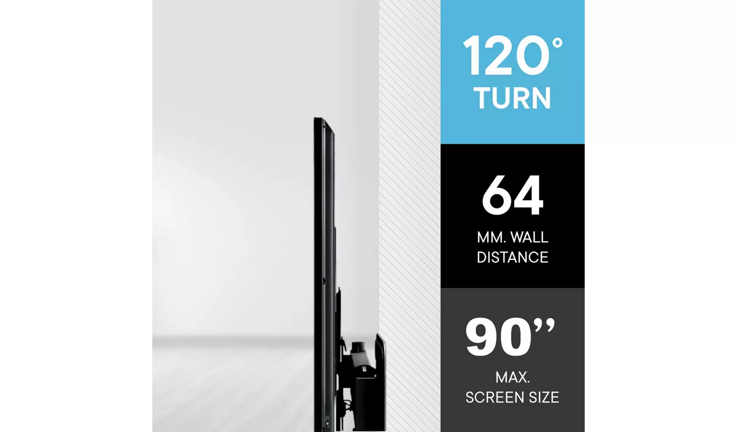 One For All WM4661 32 – 90in Tilt And Swivel TV Wall Bracket