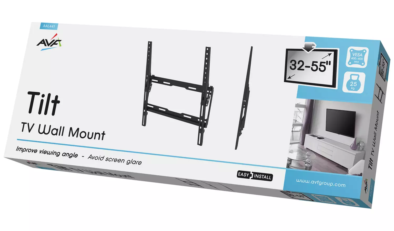 AVF Standard Tilting Up to 55 Inch TV Wall Bracket