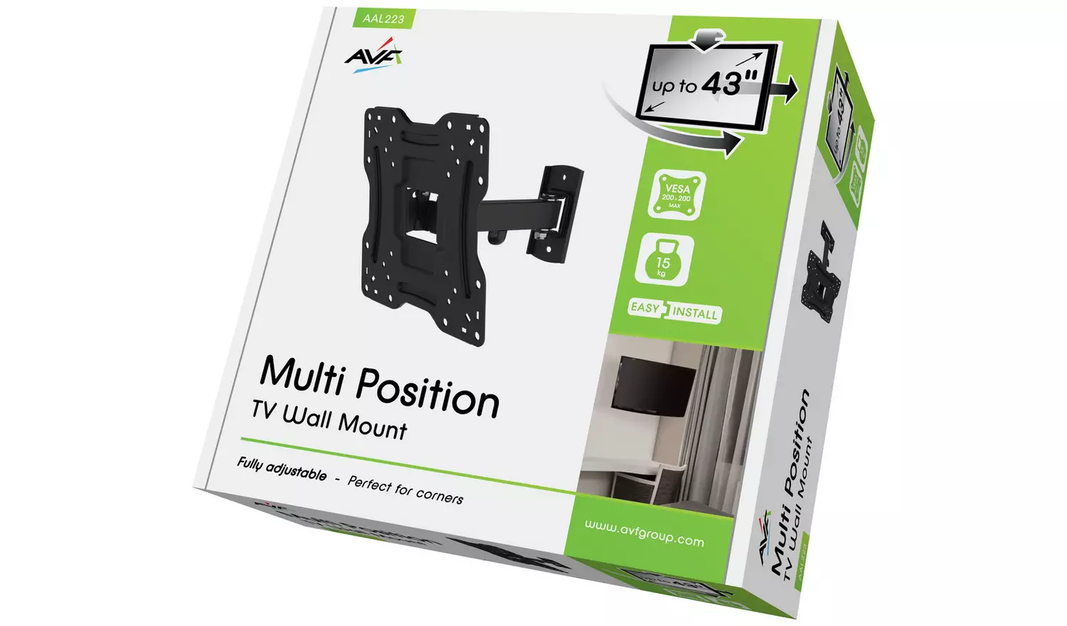 AVF Standard Multi-Position Up To 43 Inch TV Wall Bracket