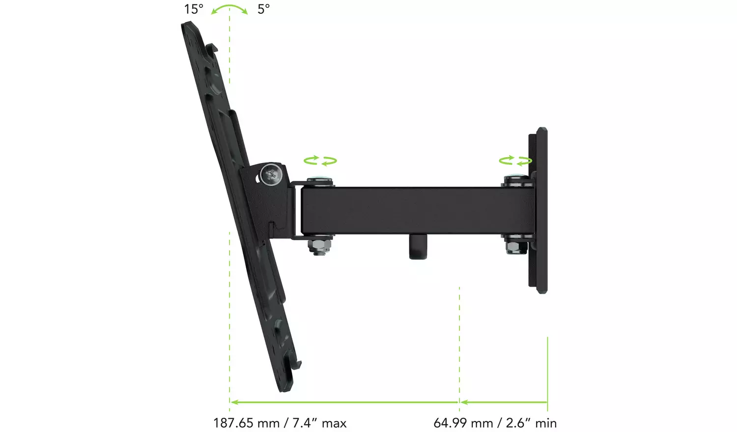 AVF Standard Multi-Position Up To 43 Inch TV Wall Bracket