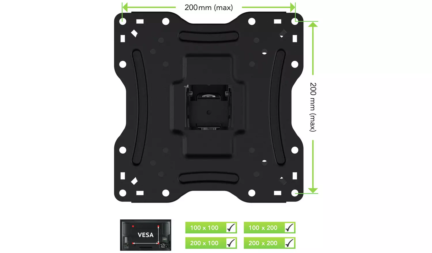 AVF Standard Multi-Position Up To 43 Inch TV Wall Bracket