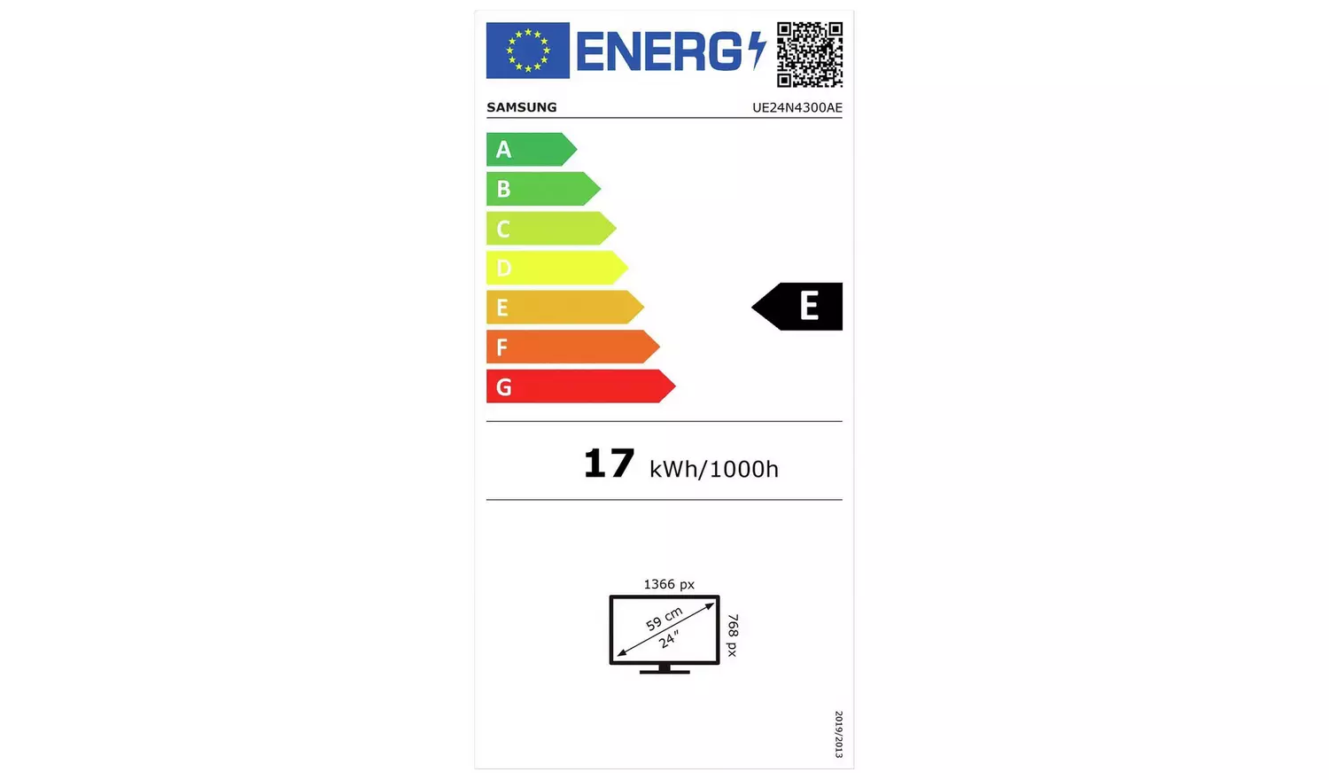 Samsung 24 Inch UE24N4300A Smart HD Ready HDR LED TV