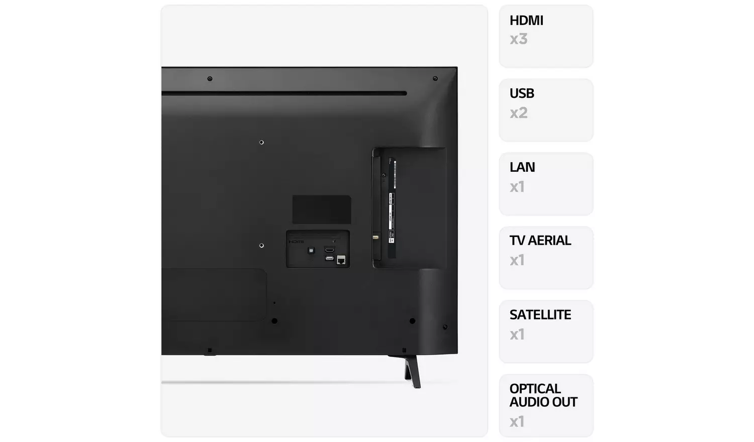 LG 43 Inch 43QNED756RA Smart 4K UHD HDR QNED Freeview TV