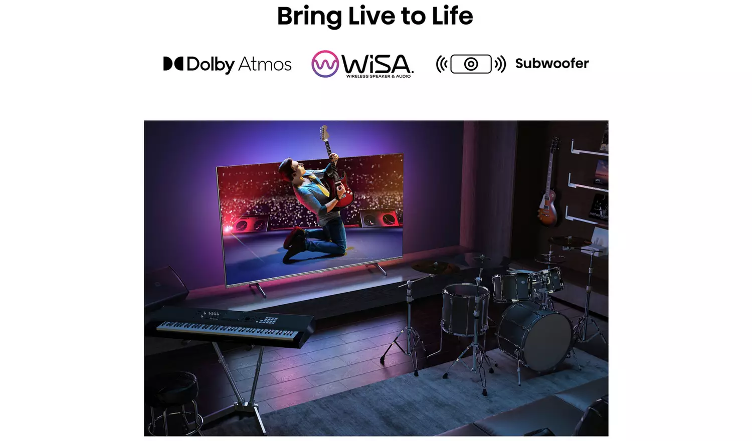 Hisense 65Inch 65E7KQTUK PRO Smart 4K HDR QLED Freeview TV