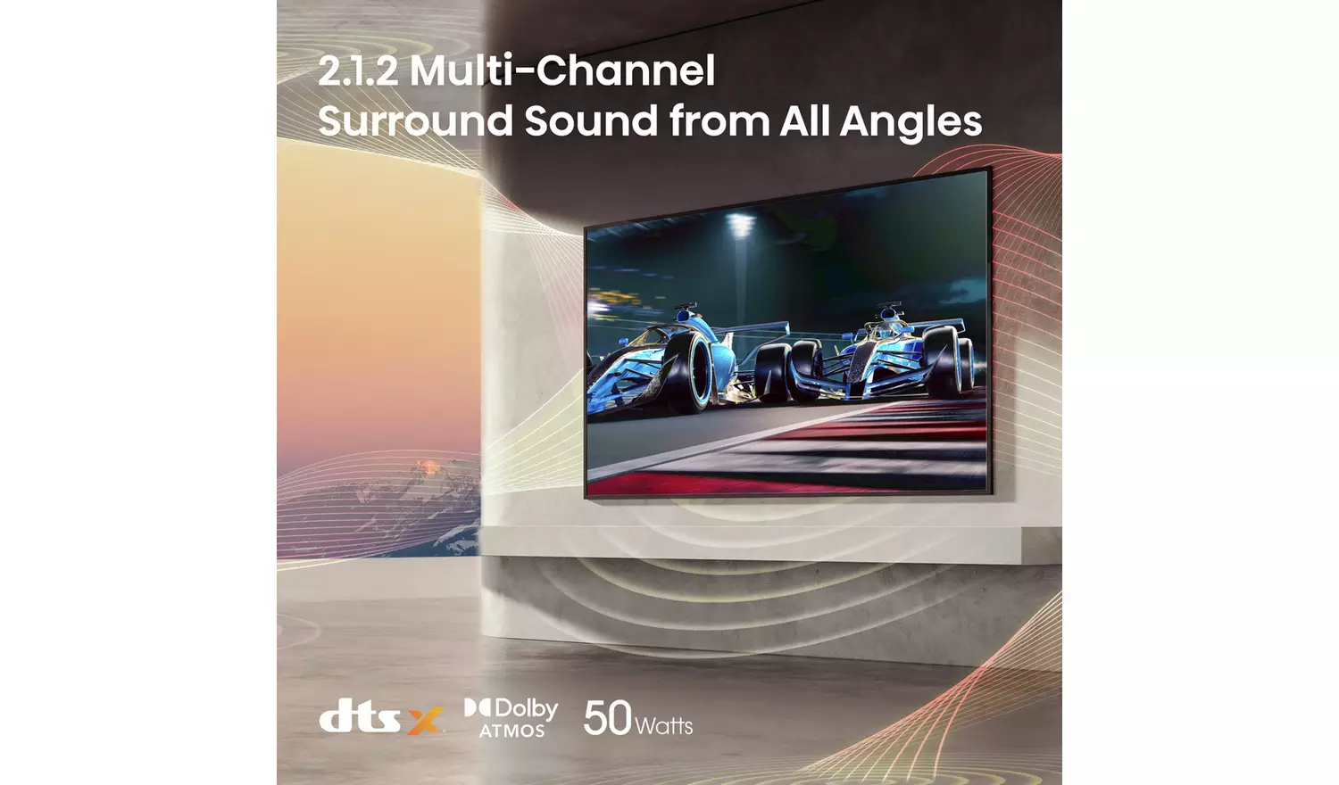 Hisense 55 Inch 55U8KQTUK Smart 4K 144Hz UHD HDR Mini LED TV