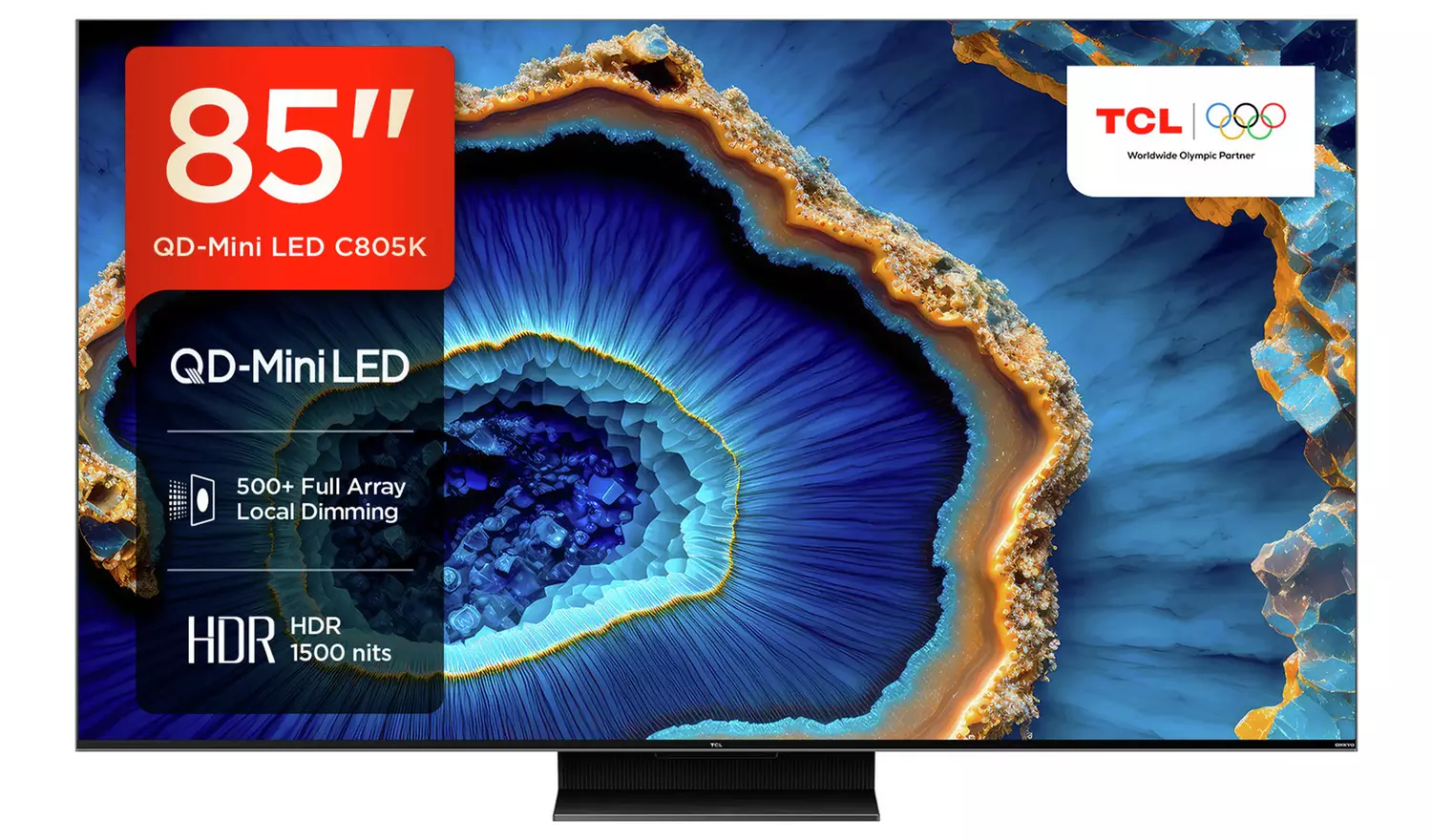 TCL 85 Inch 85C805K Mini-LED 4K Ultra HD HDR Smart TV