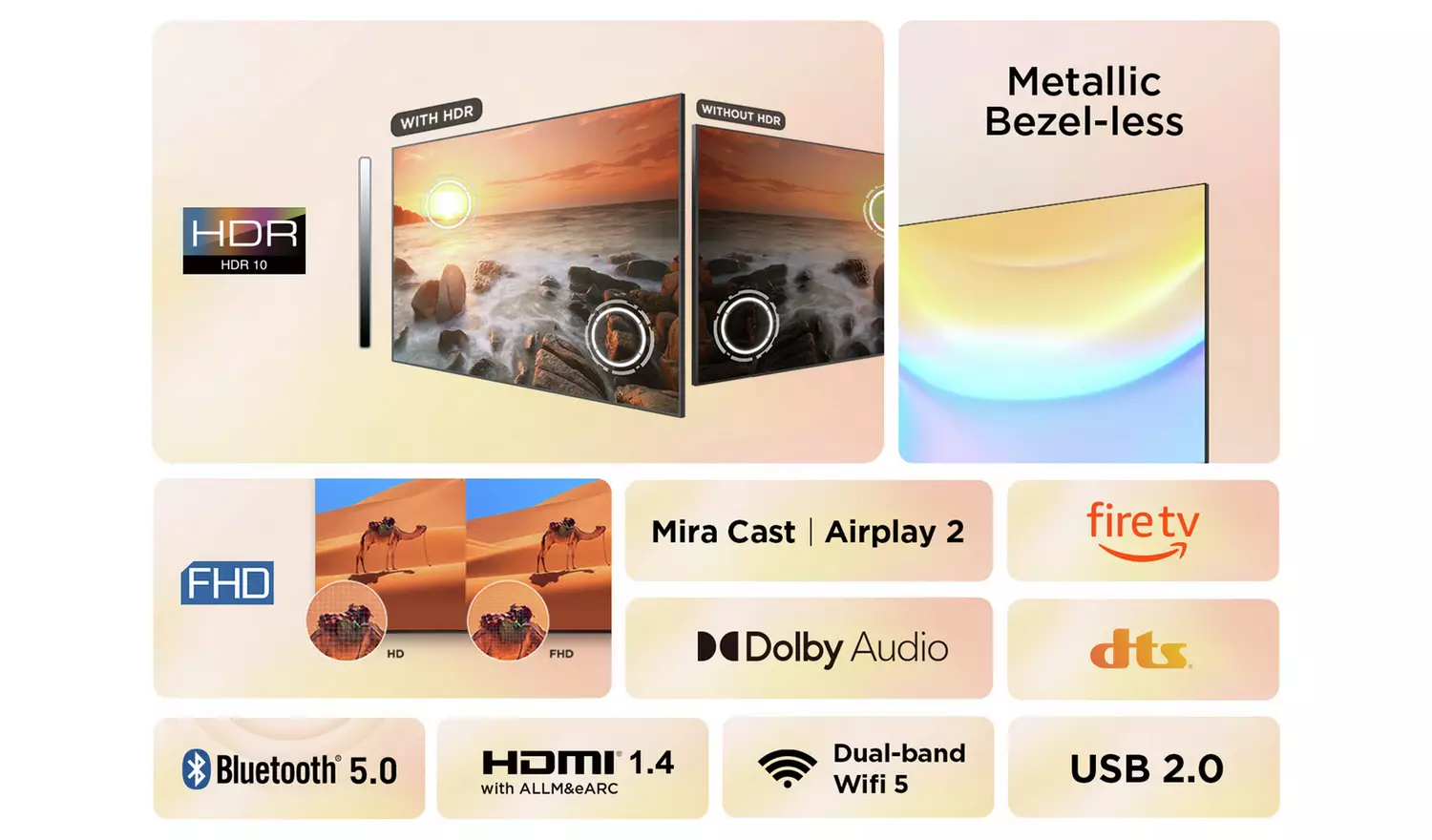 TCL 32 Inch 32SF540K Smart FHD HDR LED Fire TV