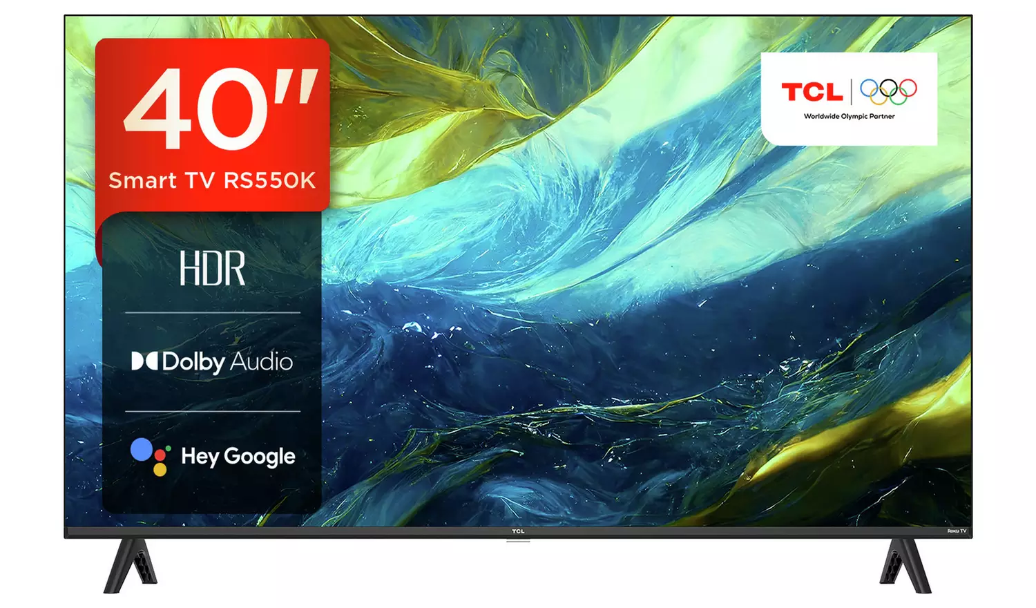 TCL 40 Inch 40RS550K Smart Full HD LED Roku TV