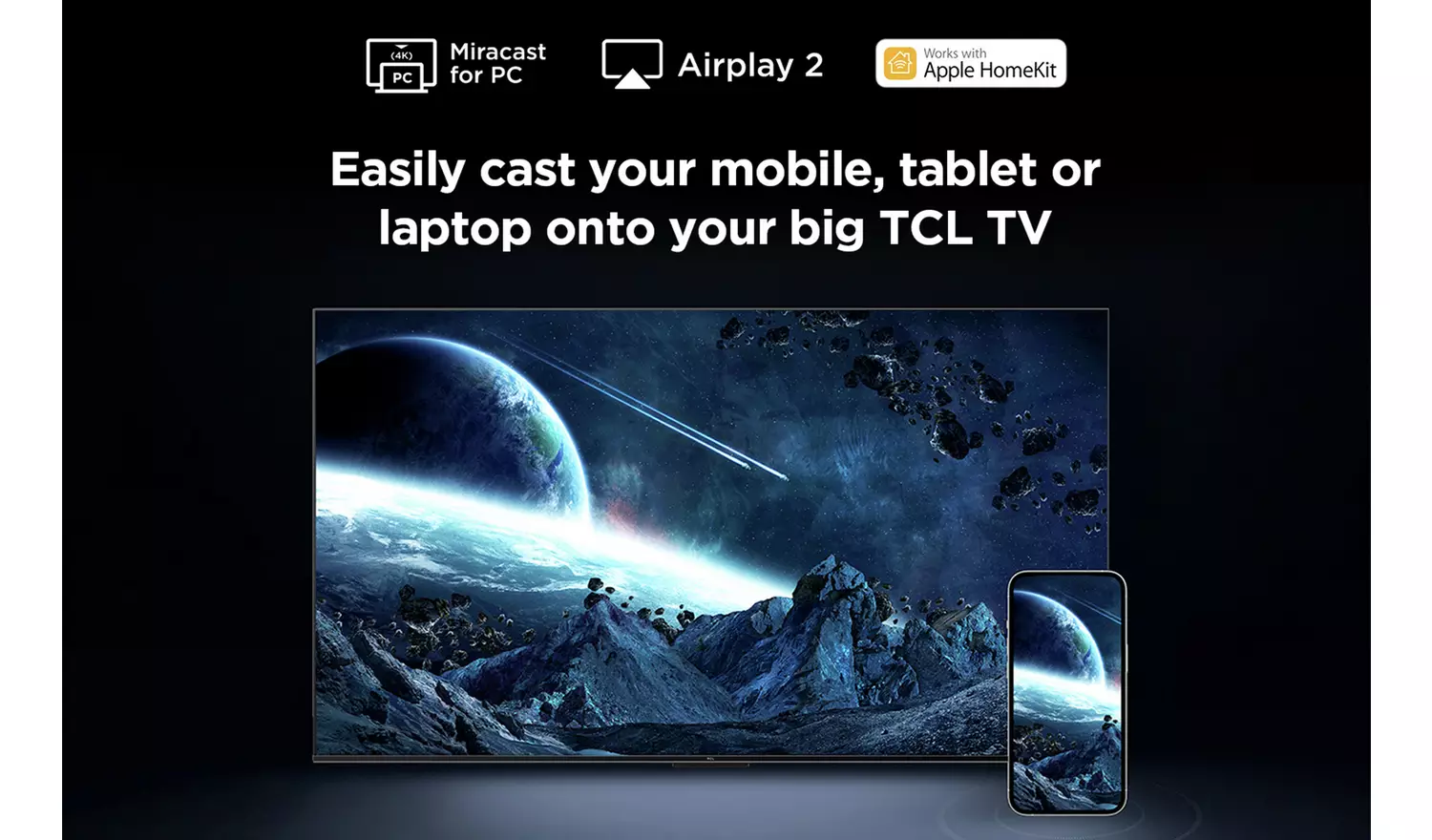 TCL 55 Inch 55PF650K Smart 4K UHD HDR LED Freely TV