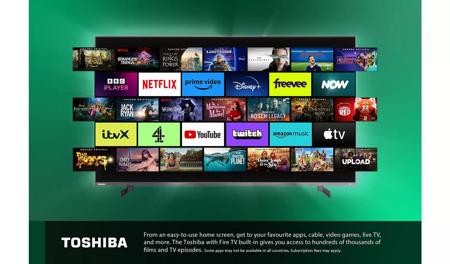 Toshiba 70 Inch 70QF5D53DB Smart 4K UHD HDR QLED Fire TV
