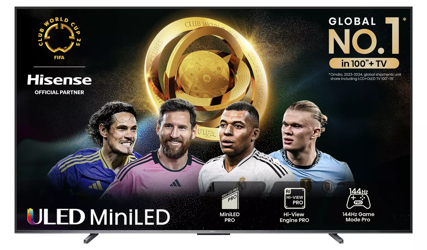 Hisense 100 Inch 100U7NQTUK Smart 4K UHD HDR ULED Freely TV