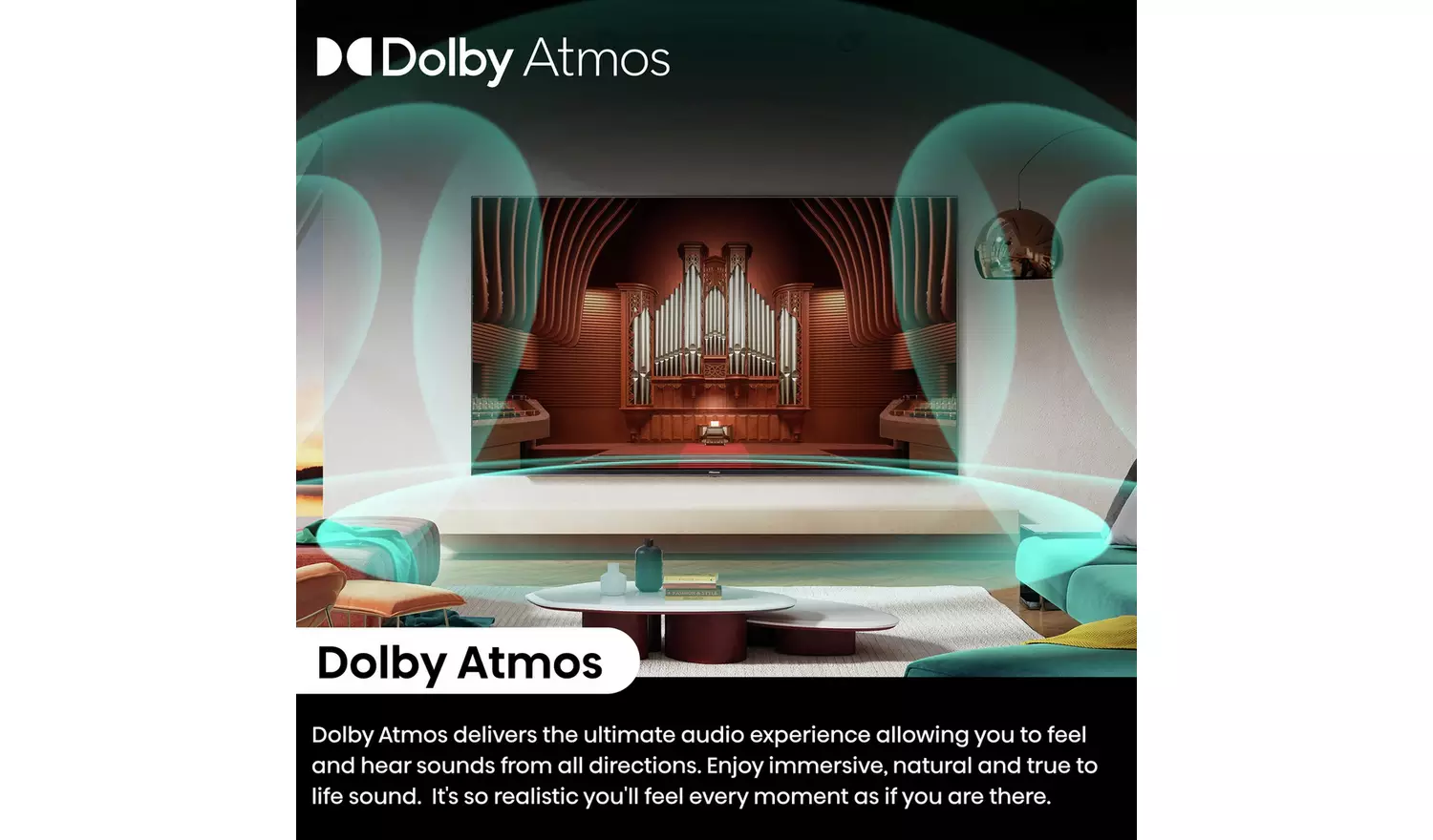 Hisense 100 Inch 100U7NQTUK Smart 4K UHD HDR ULED Freely TV