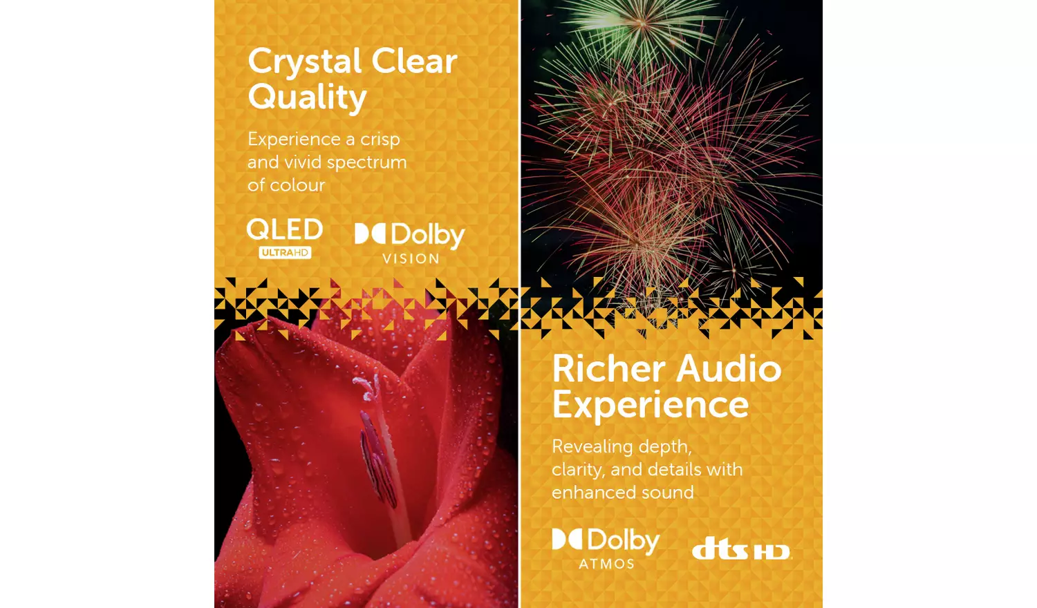 Bush 65 Inch 65QT24SB Smart 4K UHD HDR QLED TiVo Freely TV