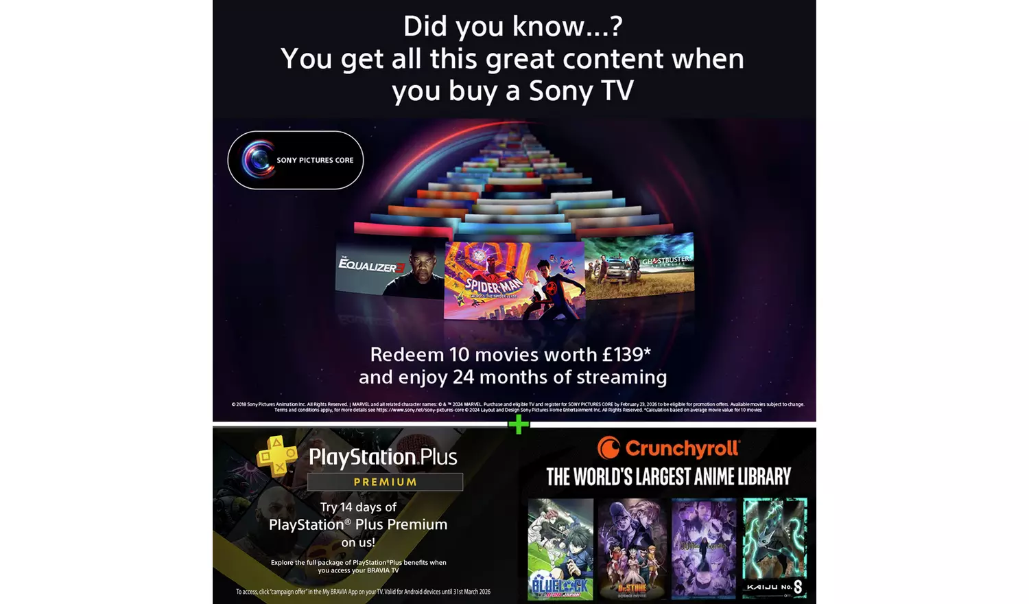 Sony 55 Inch K55XR70 BRAVIA 7 Smart 4K HDR QLED Freeview TV