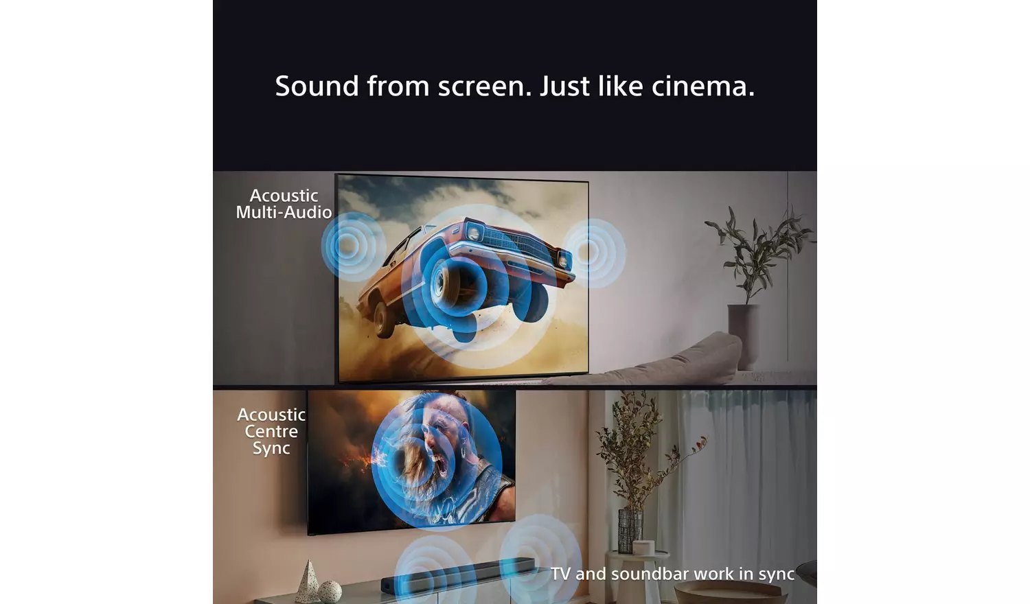 Sony 55 Inch K55XR70 BRAVIA 7 Smart 4K HDR QLED Freeview TV