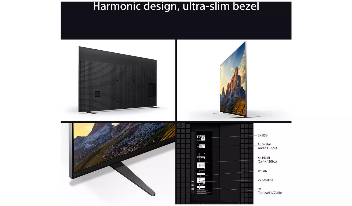 Sony 55 Inch K55XR70 BRAVIA 7 Smart 4K HDR QLED Freeview TV