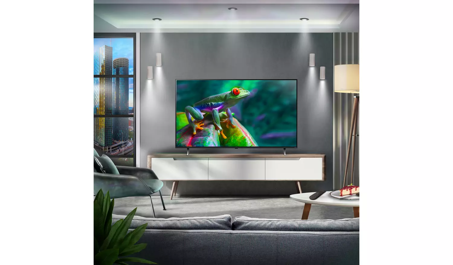 LG 65 Inch 65QNED80T6A Smart 4K UHD HDR QNED Freeview TV