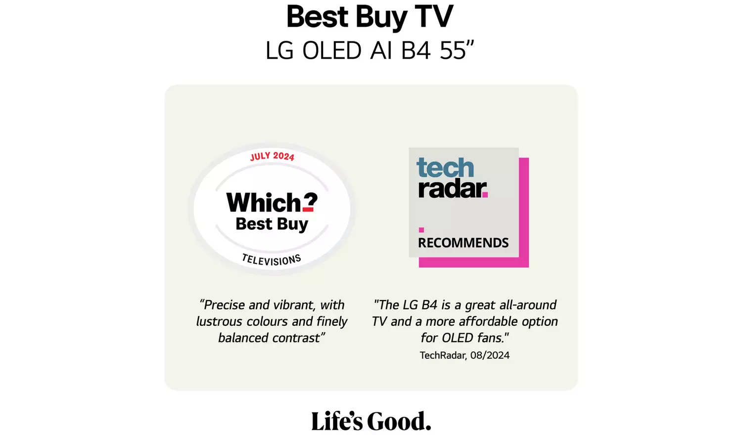 LG 55 Inch OLED55B46LA Smart 4K UHD HDR OLED Freeview TV