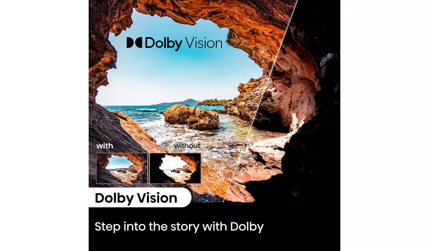 Hisense 50 Inch 50E6NTUK Smart 4K UHD HDR LED Freely TV