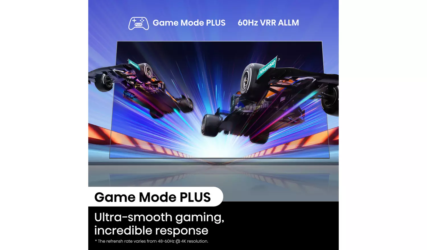 Hisense 50 Inch 50E6NTUK Smart 4K UHD HDR LED Freely TV