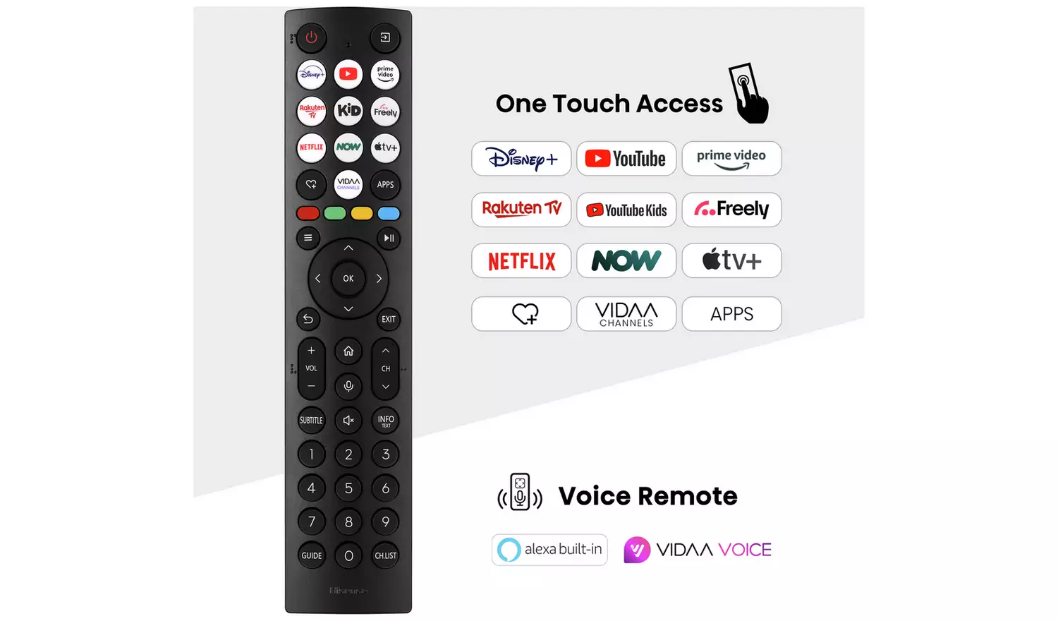 Hisense 50 Inch 50E6NTUK Smart 4K UHD HDR LED Freely TV