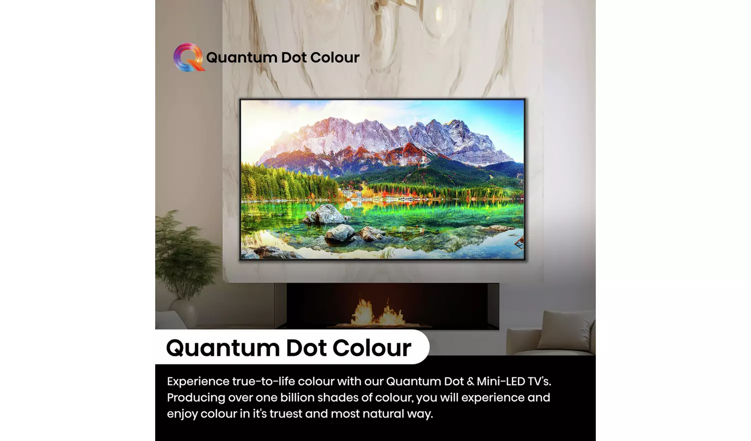 Hisense 55 In 55U7NQTUK Smart 4K UHD HDR Mini LED Freely TV